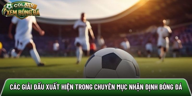 Các giải đấu xuất hiện trong chuyên mục nhận định bóng đá